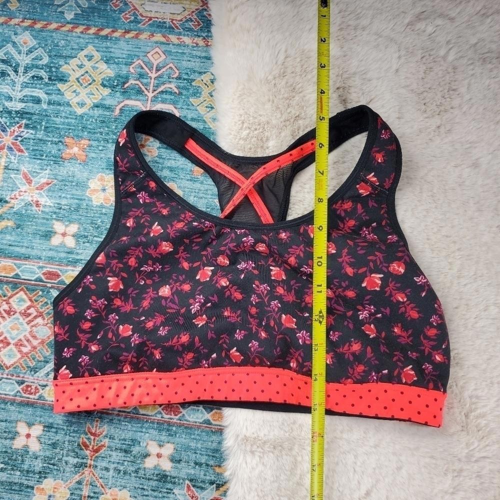 Old Navy Active Black Floral Sports Bra Athletic Large - Picture 7 of 7